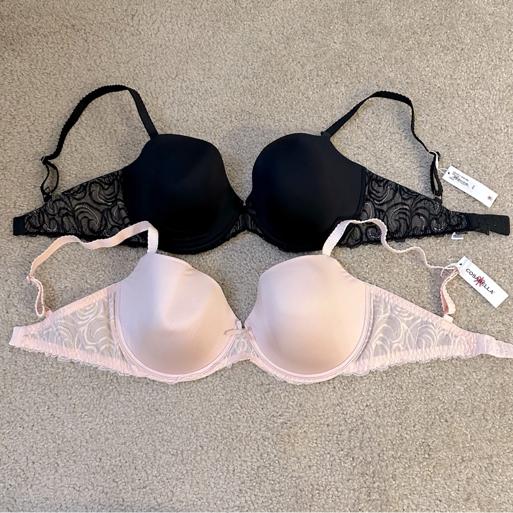 NWT Cosabella Evolved T-shirt Bras 36DD, lot of 2